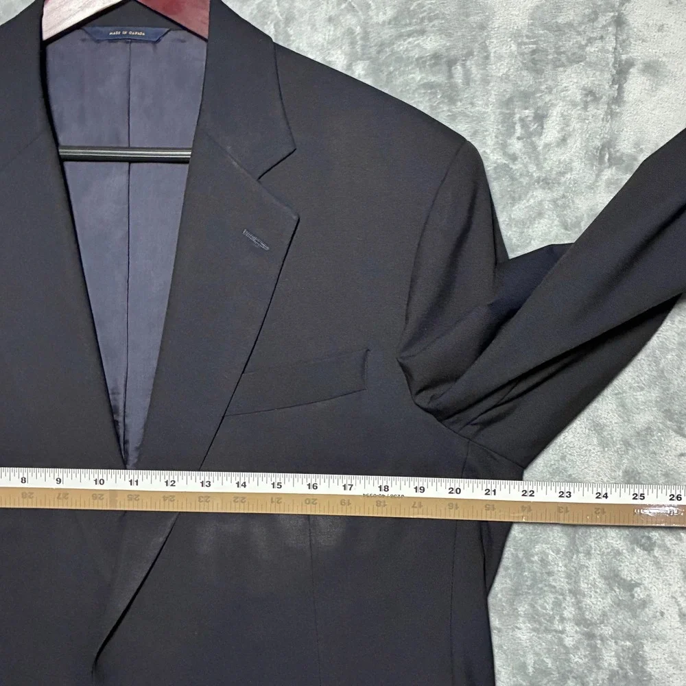 Brooks Brothers 1818 Madison Loro Piana Wool Blazer Men's 42L Navy Blue‎